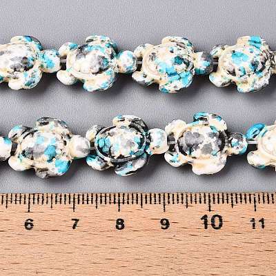 Synthetic Turquoise Dyed Beads Strands G-P507-05A-4-1