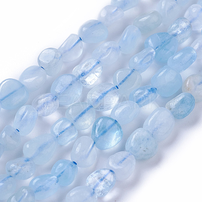 Natural Aquamarine Beads Strands G-P433-06A-1