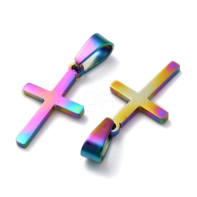 Ion Plating(IP) 304 Stainless Steel Pendants STAS-P253-09MC-1