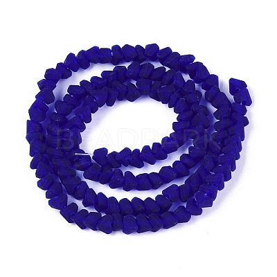 Frosted Transparent Glass Beads X1-GLAA-N016-4mm-03-1