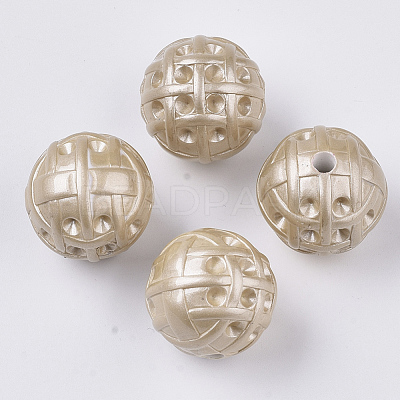 Spray Painted Opaque Acrylic Bead Rhinestone Settings MACR-T035-010D-1