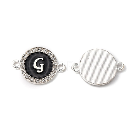 Alloy Enamel Links Connectors ENAM-TAC0003-01S-02G-1