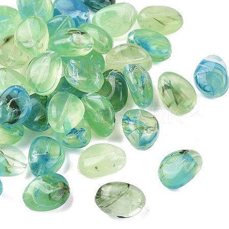Opaque Acrylic Beads OACR-Z036-02C-1