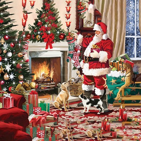 DIY Christmas Theme Diamond Painting Kits DIAM-PW0001-234-32-1