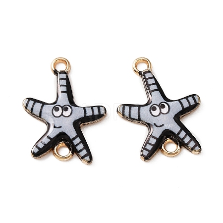 Ocean Theme Alloy Enamel Connector Charms FIND-CJC0017-15KCG-05-1