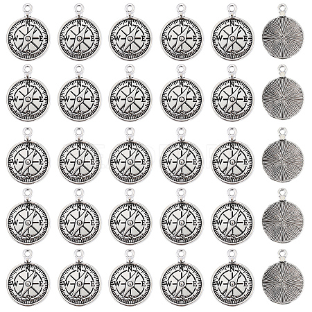 50Pcs Tibetan Style Alloy Pendants FIND-SC0021-16A-1