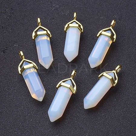 Opalite Double Terminated Pointed Pendants X-G-G902-C02-1