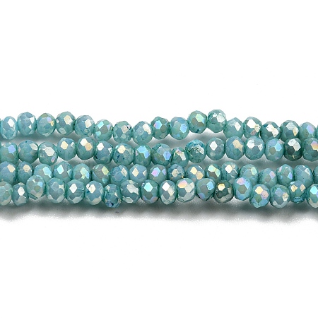 Opaque Baking Paint Glass Beads Strands DGLA-F002-03A-1