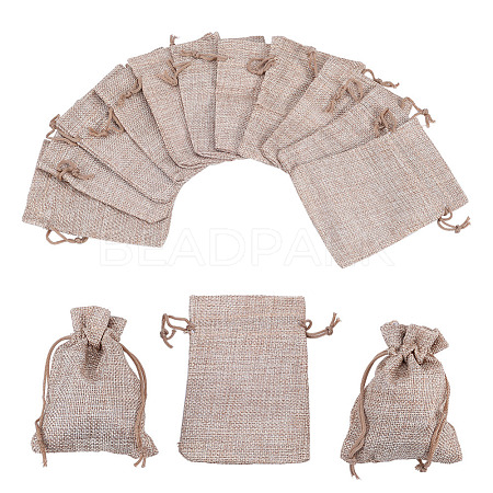  Burlap Packing Pouches Drawstring Bags ABAG-NB0001-09A-1