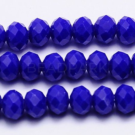 Imitation Jade Glass Bead Strands X-GLAA-F001-3x2mm-01-1