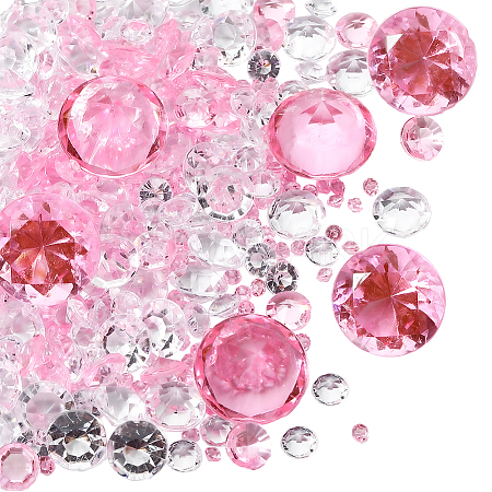 1100Pcs Acrylic Rhinestone Pointed Back Cabochons GACR-SP0001-05C-1
