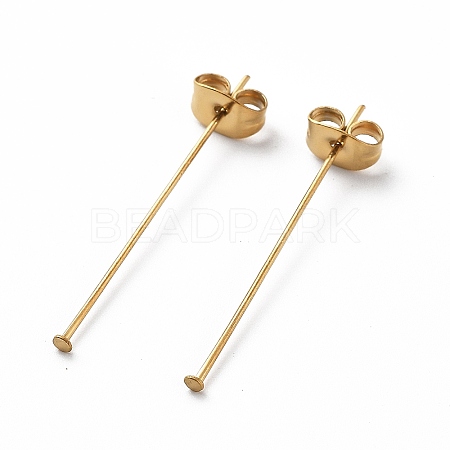 Ion Plating(IP) 304 Stainless Steel Flat Head Pins STAS-I315-A01-G-1