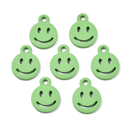 Spray Painted Alloy Charms X-PALLOY-T075-121A-RS-1