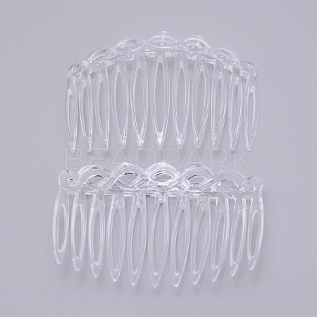 Plastic Twist Comb Hair Clip Combs OHAR-WH0018-01D-1