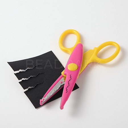 Small Iron Craft Lace Scissors AJEW-M010-01-1