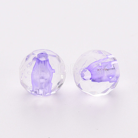 Transparent Acrylic Beads TACR-S154-11A-47-1