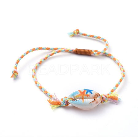 Adjustable Braided Bead Bracelets BJEW-JB05152-03-1
