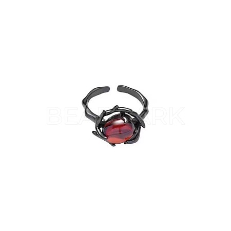 Alloy & Glass Cuff Rings for Women Men FS-WGB0361-02-1