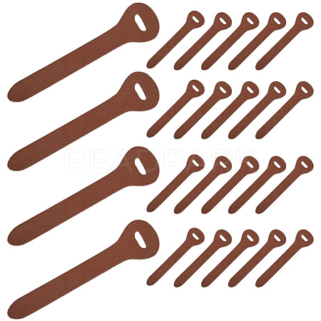 24Pcs Cowhide Zipper Puller Head PURS-GF0001-09A-1
