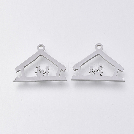 201 Stainless Steel Charms STAS-S110-046P-1