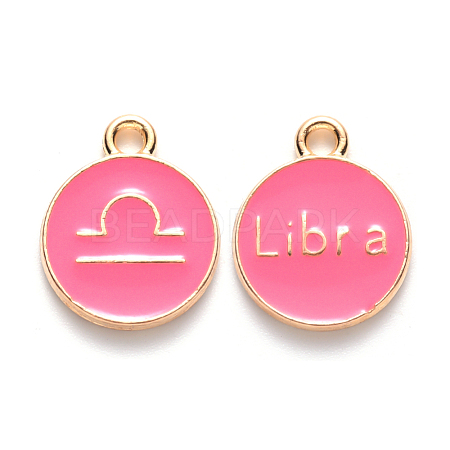 Alloy Enamel Pendants X-ENAM-S124-01A-03K-1
