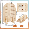 Arch Shaped Wooden Jewelry Display Stands ODIS-WH0331-09-4