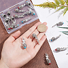 20Pcs 2 Colors Zinc Alloy Bangle End Caps FIND-AR0002-38-3