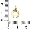Brass Micro Pave Claer Cubic Zirconia Charms KK-H475-44G-3