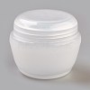 50g PP Plastic Portable Mushroom Cream Jar X-MRMJ-WH0023-01E-1