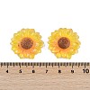 Flower Series Resin Cabochons CRES-Q008-01G-3