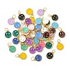 52Pcs 13 Colors Alloy Enamel Pendants PALLOY-JF03637-1