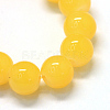 Baking Paint Imitation Jade Glass Round Bead Strands X-DGLA-Q021-10mm-30-2