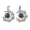 Dyed Natural Lapis Lazuli Pendants G-B194-01P-04-1