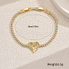 Elegant Brass Charm Bracelets OR7420-2-2