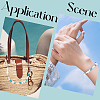 2Pcs 2 Styles Ocean Theme Synthetic Turquoise Pendant Decorations HJEW-SC0002-28B-4