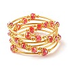 Bling Glass Beaded Wrap Bracelet BJEW-JB07746-5
