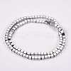 Electroplate Non-magnetic Synthetic Hematite Beads Strands X-G-J170A-4x4mm-01-2