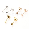 304 Stainless Steel Ball Stud Earrings EJEW-C501-10A-1