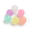 Luminous Acrylic Beads TACR-WH0002-16-2