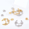 12Pcs 6 Style 201 Stainless Steel Pendants STAS-CA0001-82-5