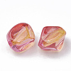 Two Tone Transparent Spray Painted Acrylic Beads ACRP-T005-34A-2