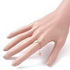 Infinity Heart Love Dangle Slider Finger Ring for Girl Women X1-RJEW-TA00015-5