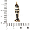 Brass with Enamel Pendants KK-CBA2F11-03G-06-3
