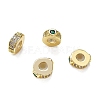 Brass Micro Pave Cubic Zirconia Beads KK-K361-03B-G-1