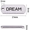 Tibetan Style Alloy Inspirational Message Pendants TIBEP-PH0003-02-RS-3
