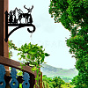 Iron Hanging Plant Hanger Bracket HJEW-WH0095-017-6