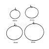 24Pcs 4 Size 316L Surgical Stainless Steel Hoop Earring Findings STAS-ZZ0001-03EB-2