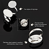 Unicraftale DIY Oval Glass Finger Ring Making Kit STAS-UN0032-80-4
