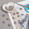 30Pcs Zinc Alloy Shank Buttons BUTT-GO0001-01-5