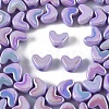 50Pcs UV Plating Opaque Acrylic Beads MACR-YW0004-06A-1